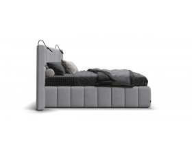 Босс ХО Кровать 180*200 Велюр Монолит сталь