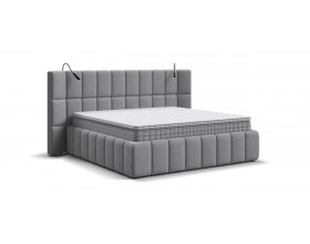 Босс ХО Кровать 180*200 Велюр Монолит сталь