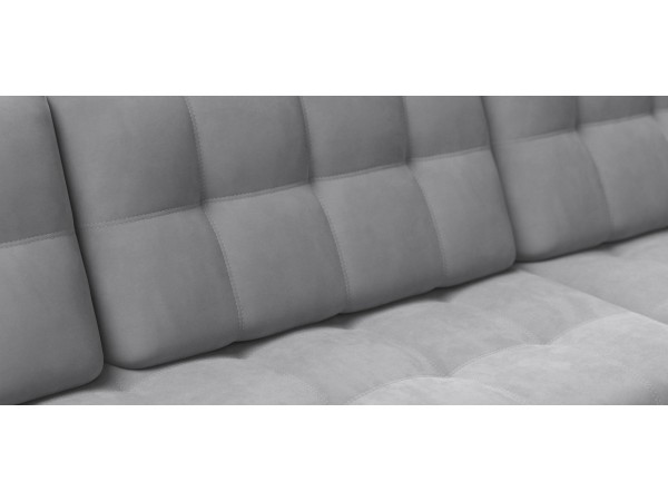 Угловой диван BOSS 3.0 MAX велюр Monolit сталь