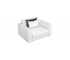Кресло-кровать Мэдисон белая кожа №1294