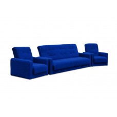 Диван Милан + 2 кресла синий