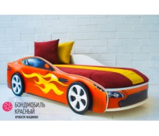Детская кровать-машина Бондмобиль красный
