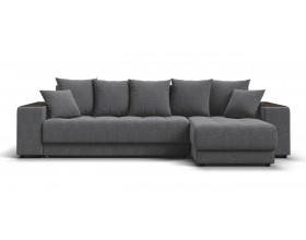 Угловой диван Ванкувер Рогожка Мальмо серый