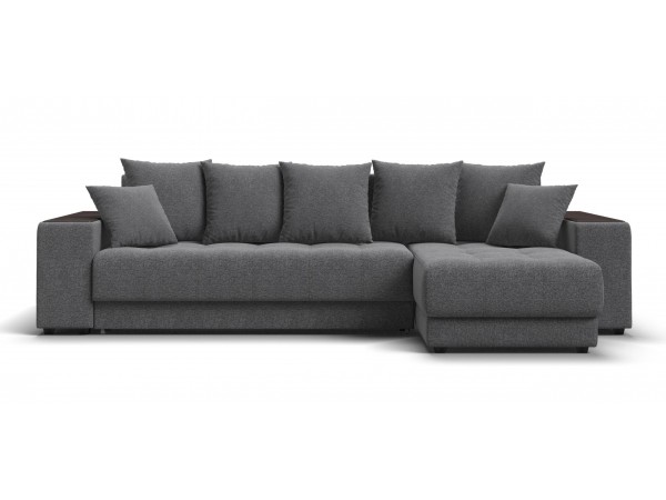 Угловой диван Ванкувер Рогожка Мальмо серый