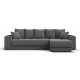 Угловой диван Ванкувер Рогожка Мальмо серый