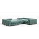 П-образный диван-кровать Босс Модуль правый, мягкие подлокотники, шенилл Глосс минт