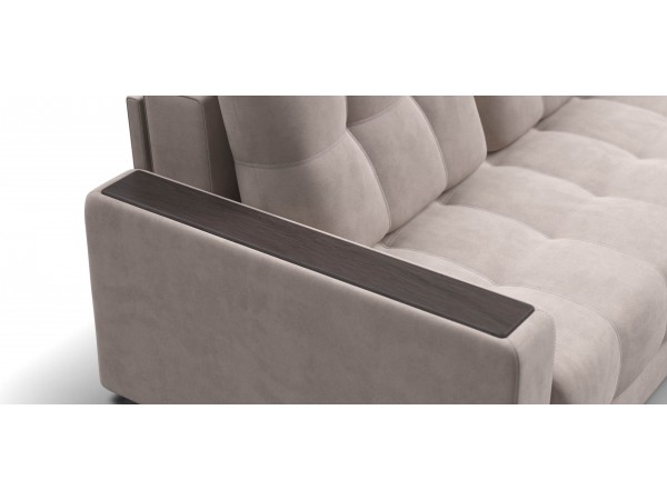 Диван Босс Маркет двухместный велюр Монолит латте