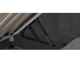 Белла Мини Кровать+ПМ 90*200 велюр Монолит серый