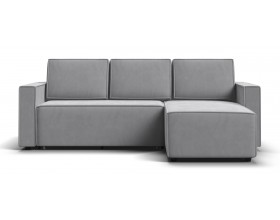 Угловой диван Лофт велюр Монолит сталь