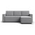 Угловой диван Лофт велюр Монолит сталь
