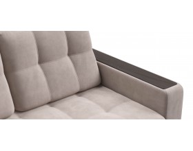 Диван Босс Маркет двухместный велюр Монолит латте