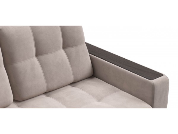 Диван Босс Маркет двухместный велюр Монолит латте