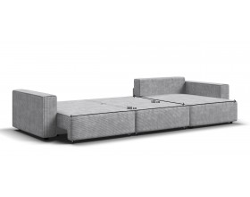 Угловой диван Босс Софт Модуль MAX Вельвет Корд серый