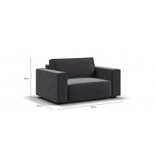 Кресло BOSS SOFT MODOOL Вельвет CORD графит