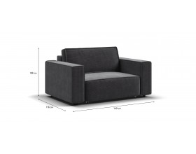 Кресло BOSS SOFT MODOOL Вельвет CORD графит