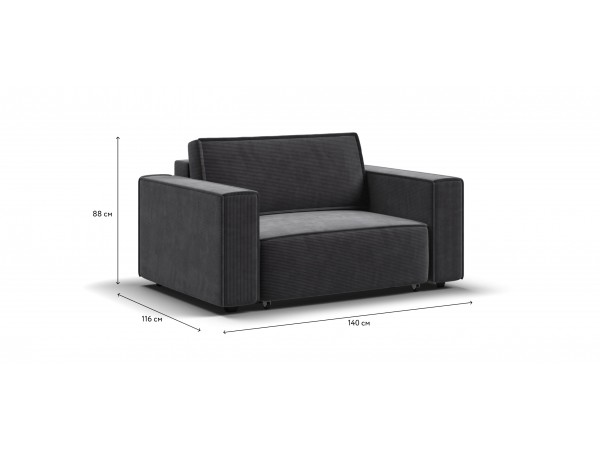 Кресло BOSS SOFT MODOOL Вельвет CORD графит