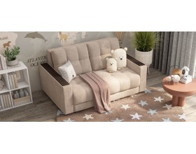 Диван Босс Маркет двухместный велюр Монолит латте