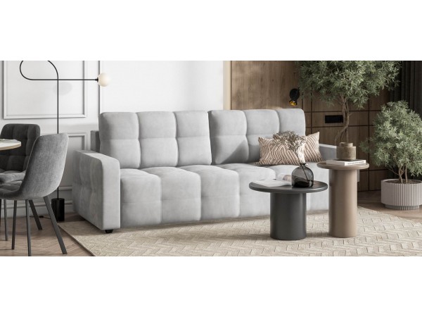 Диван Уют велюр Монолит сталь