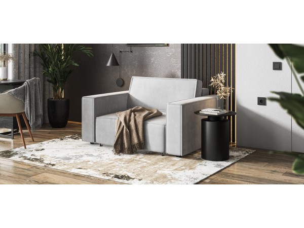 Кресло BOSS SOFT MODOOL велюр Monolit сталь