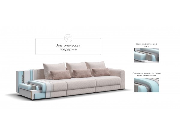 Модульный диван РИЧМОНД MODOOL MAX Вельвет CORD бежевый