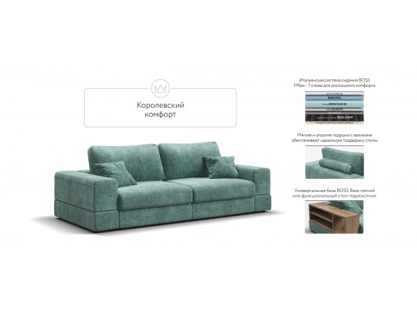 Диван-кровать BOSS MODOOL шенилл Gloss минт