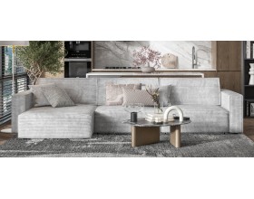 Угловой диван Босс Софт Модуль MAX Вельвет Корд серый