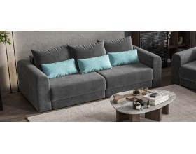 Модульный диван Ричмонд Модуль Велюр Монолит серый