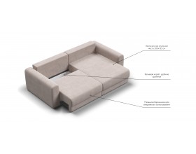 Модульный угловой диван Ричмонд Модуль Велюр Монолит латте