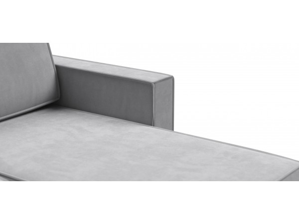 Угловой диван Лофт велюр Монолит сталь