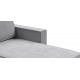 Угловой диван Лофт велюр Монолит сталь