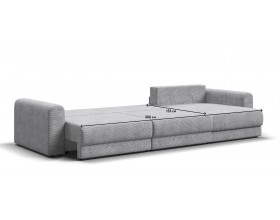 Модульный угловой диван Ричмонд Модуль MAX Вельвет Корд серый
