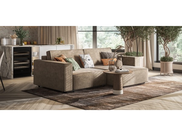 Угловой диван Босс Софт Модуль Велюр Роял тауп