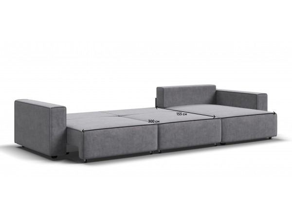 Угловой диван Босс Софт Модуль Макс Велюр Роял агат