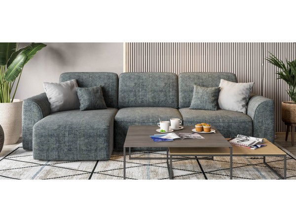 Угловой диван KING SE Шенилл IQ серый