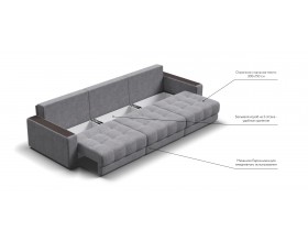 Босс Гранд диван Велюр Роял агат