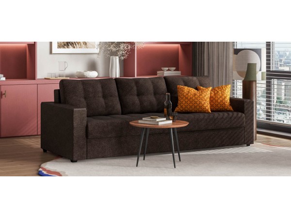 Диван Атланта НПБ 90 Рогожка Мальмо шоколад