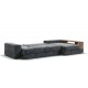 Угловой диван-кровать Босс Модуль XL правый, полка справа, шенилл Глосс карбон