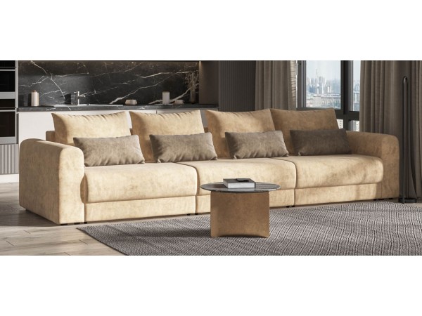 Модульный диван РИЧМОНД MODOOL MAX Велюр Роял шампань