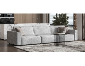 Диван Босс Софт Модуль MAX Вельвет Корд серый