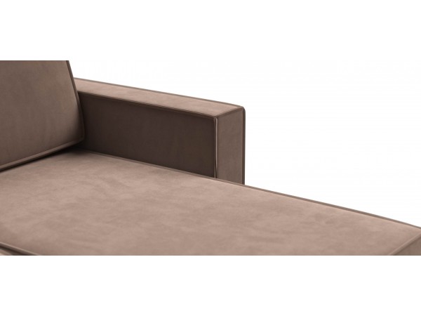 Угловой диван Лофт велюр Монолит мокко