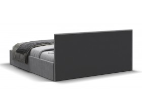 МП Фрея Кровать+ПМ 160*200 велюр Монолит сталь