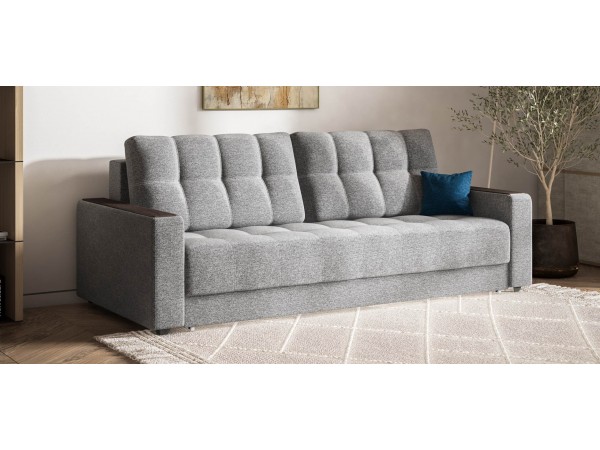 Диван Босс Маркет Рогожка Мальмо серый