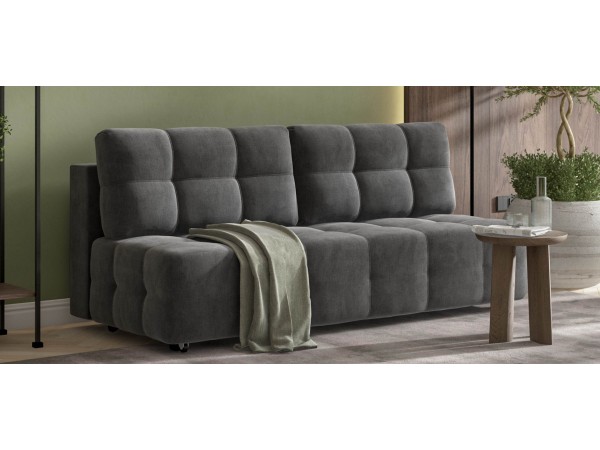 Диван Уют мини велюр Монолит серый