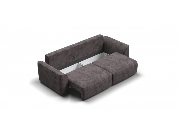 Диван Элит велюр Алькантара серый