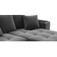 Угловой диван Ванкувер велюр Монолит серый