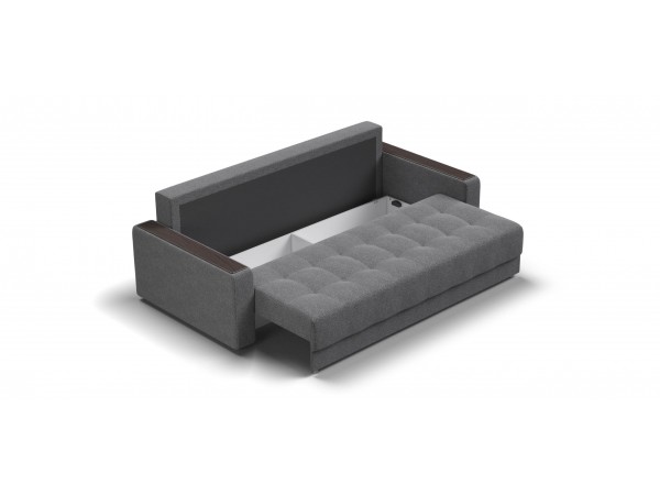 Диван Босс Маркет Рогожка Мальмо серый