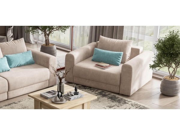 Кресло РИЧМОНД MODOOL Велюр Monolit латте