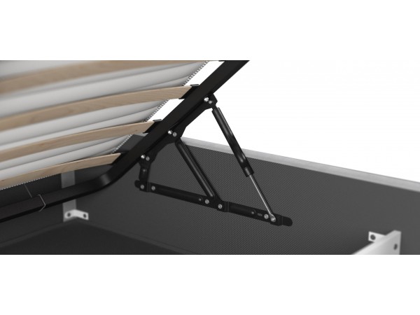 МП Фрея Кровать+ПМ 160*200 велюр Монолит сталь