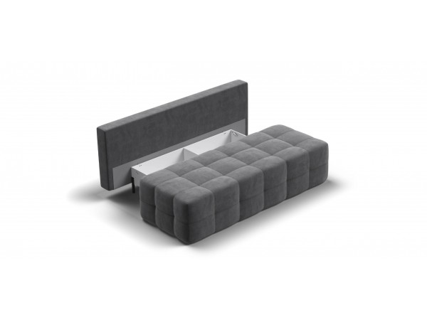 Диван Уют мини велюр Монолит серый