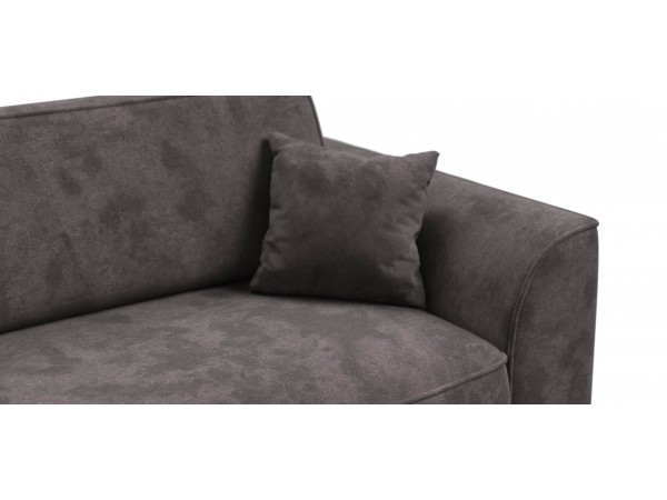 Диван Элит велюр Алькантара серый